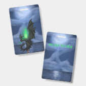 夜ドラゴン バッジ (表裏)