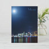 夜パノラマ-招待状のマイアミのスカイライン 招待状 (スタンド正面)
