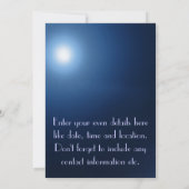 夜パノラマ-招待状のマイアミのスカイライン 招待状 (裏面)