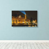 夜パリのオルセー美術館 キャンバスプリント (インサイチュ (ウッドフロア))