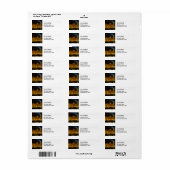 夜パリのオルセー美術館 ラベル (フルシート)