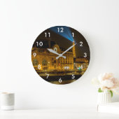 夜パリのオルセー美術館 ラージ壁時計 (ホーム)