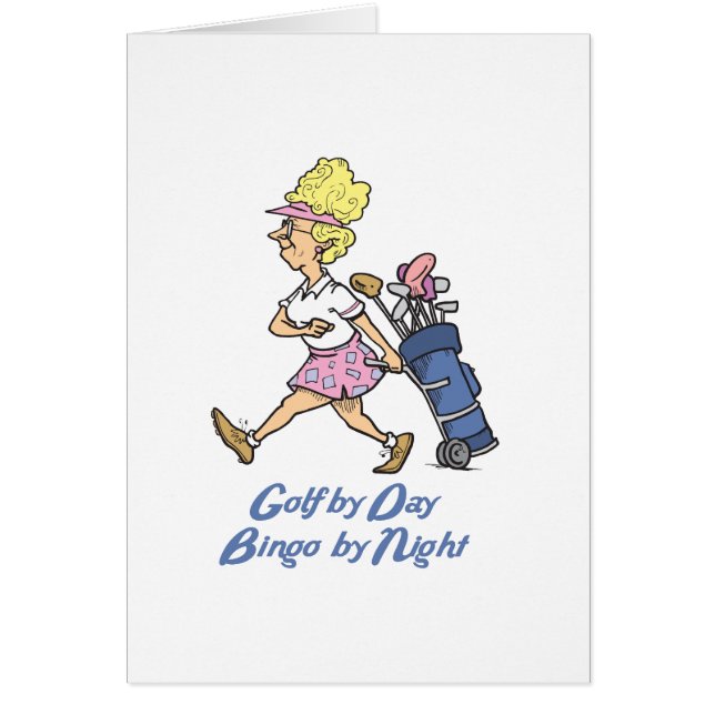 夜ビンゴでゴルフをする (正面)