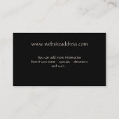 夜ファンタジーの名刺の魔法使いの歩く 名刺 (裏面)