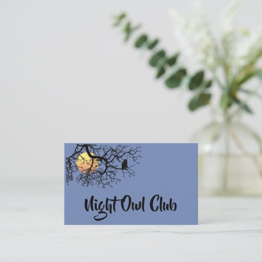 夜フクロウクラブ 名刺 (スタンド正面)