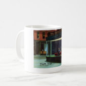 夜ブタ、芸術のブタ コーヒーマグカップ (正面左)