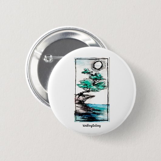 夜ボタン 缶バッジ (正面&裏面)