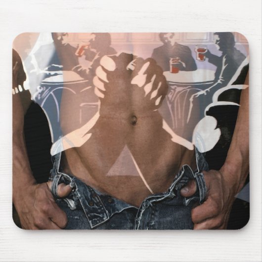 夜マウスパッドに人を配置します マウスパッド (正面)