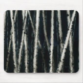 夜マウスパッドの樺の木 マウスパッド (正面)