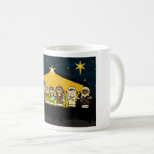 夜マグによる納屋の出生のキャラクター コーヒーマグカップ (正面右)