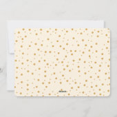 夜メリー静かクリスマス金ゴールドトーンフォトカード シーズンカード (裏面)