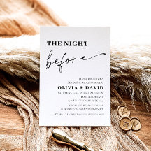 夜モダンリハーサル前ディナー招待状