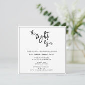 夜モダンリハーサル前ディナー招待状 招待状 (スタンド正面)