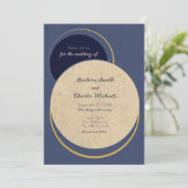 夜モダン幾何学円結婚- 招待状 (スタンド正面)