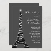 夜リハーサルの夕食の招待状のパリ 招待状 (正面/裏面)