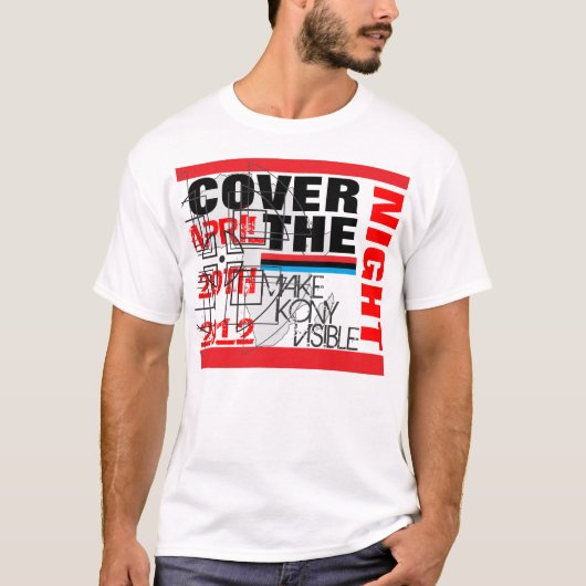 夜ワイシャツを覆って下さい Tシャツ (正面)