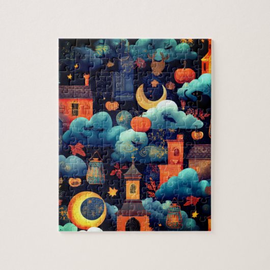 夜不気味の空 ジグソーパズル (縦)