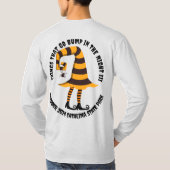 夜中にバンプーと動くもの – Tシャツ (裏面)