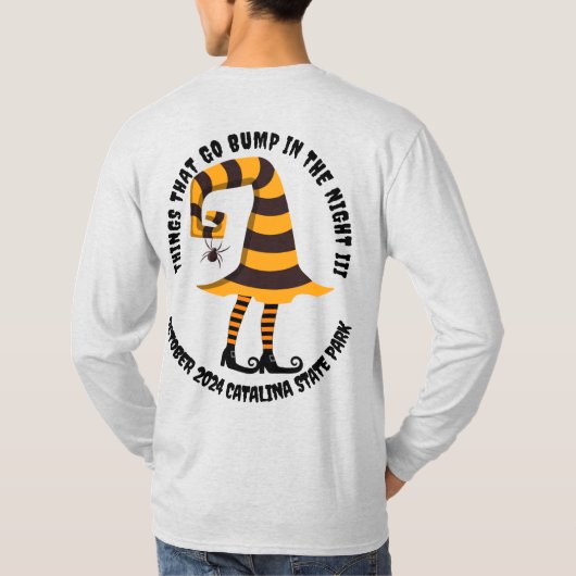 夜中にバンプーと動くもの – Tシャツ (裏面)