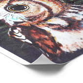 夜中のフクロウ ポスター (角)