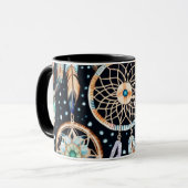 夜中の夢を引き付ける マグカップ (正面左)