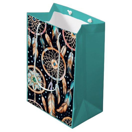 夜中の夢を引き付ける ミディアムペーパーバッグ (正面アングル)