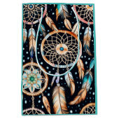 夜中の夢を引き付ける ミディアムペーパーバッグ (正面)