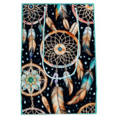 夜中の夢を引き付ける ミディアムペーパーバッグ (裏面)