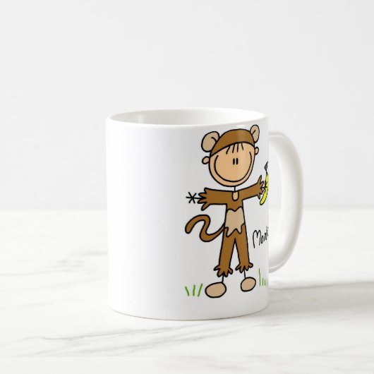 夜会服のマグの棒の姿 コーヒーマグカップ (正面右)