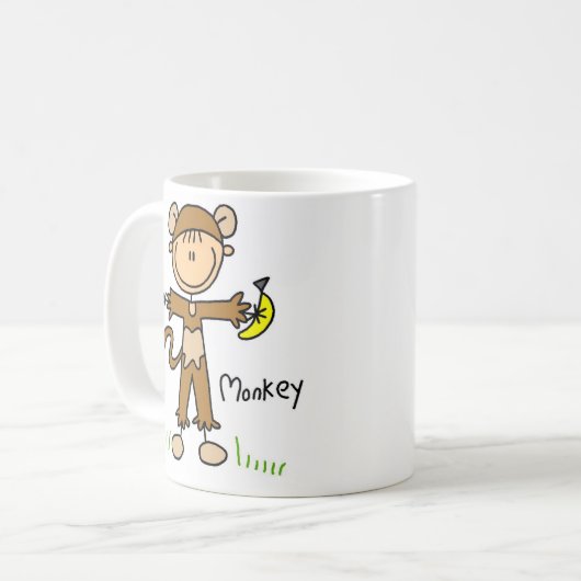 夜会服のマグの棒の姿 コーヒーマグカップ (正面左)