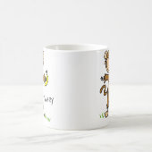 夜会服のマグの棒の姿 コーヒーマグカップ (中央)