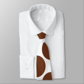 夜会服の大きい金褐色の水玉模様 ネクタイ (タイ)