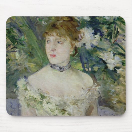 夜会服の若い女の子、1879年 マウスパッド (正面)
