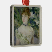夜会服の若い女の子、1879年 メタルオーナメント (右)