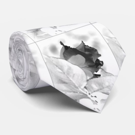 夜会服の黒のバラ、芸術的およびユニーク ネクタイ (ロール)