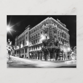 夜光と建物 ポストカード