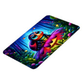 夜光る森の中の魔法の昆虫 マグネット (左側)