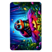 夜光る森の中の魔法の昆虫 マグネット (縦)