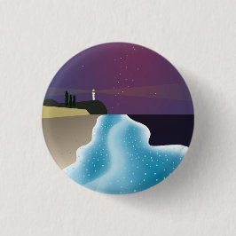 夜光虫 (エメラルドグリーンバージョン) 缶バッジ