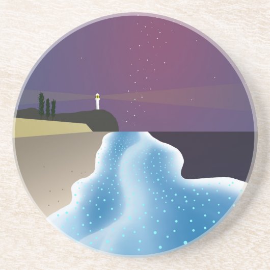 夜光虫 (ブルーバージョン) コースター (正面)