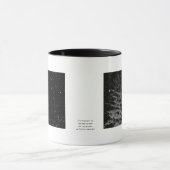 夜写真の雪ユニーク片 マグカップ (中央)