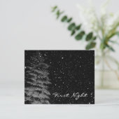 夜写真の雪ユニーク片 招待状 (スタンド正面)