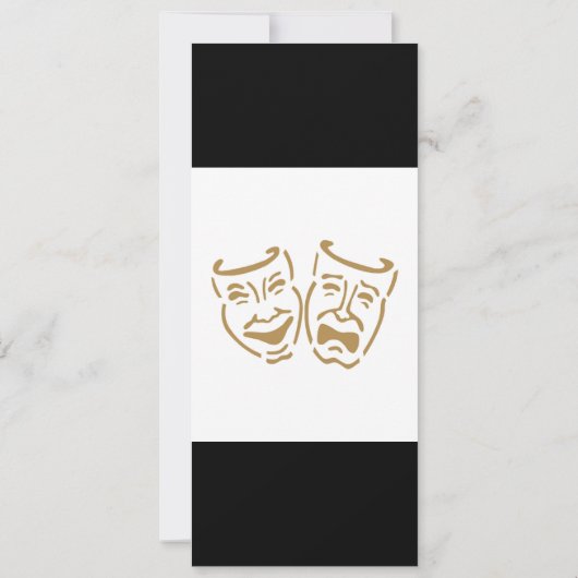 『夜劇マスクの開幕と閉幕』招待状 招待状 (裏面)