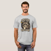 夜勤のタテガミグマ コーヒー好きに贈る面白グッズ Tシャツ (正面フル)