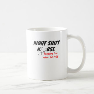 夜勤のナース… それらを「7:05まで生きた保って下さい コーヒーマグカップ