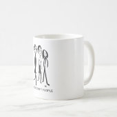 夜勤の人 – デザイナーコーヒーマグ コーヒーマグカップ (正面右)