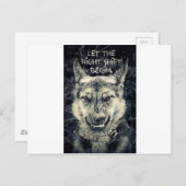 夜勤を始める ポストカード (正面/裏面)