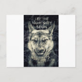 夜勤を始める ポストカード (正面)