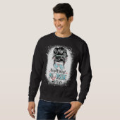 夜勤ナースまたはライフMessy Bun Stethoscope Nu スウェットシャツ (正面フル)