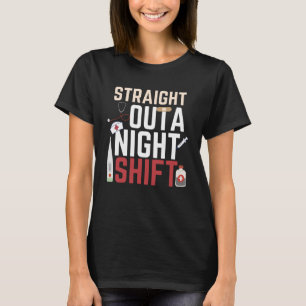 夜勤ナース男性へ女性緊急登録簿 Tシャツ